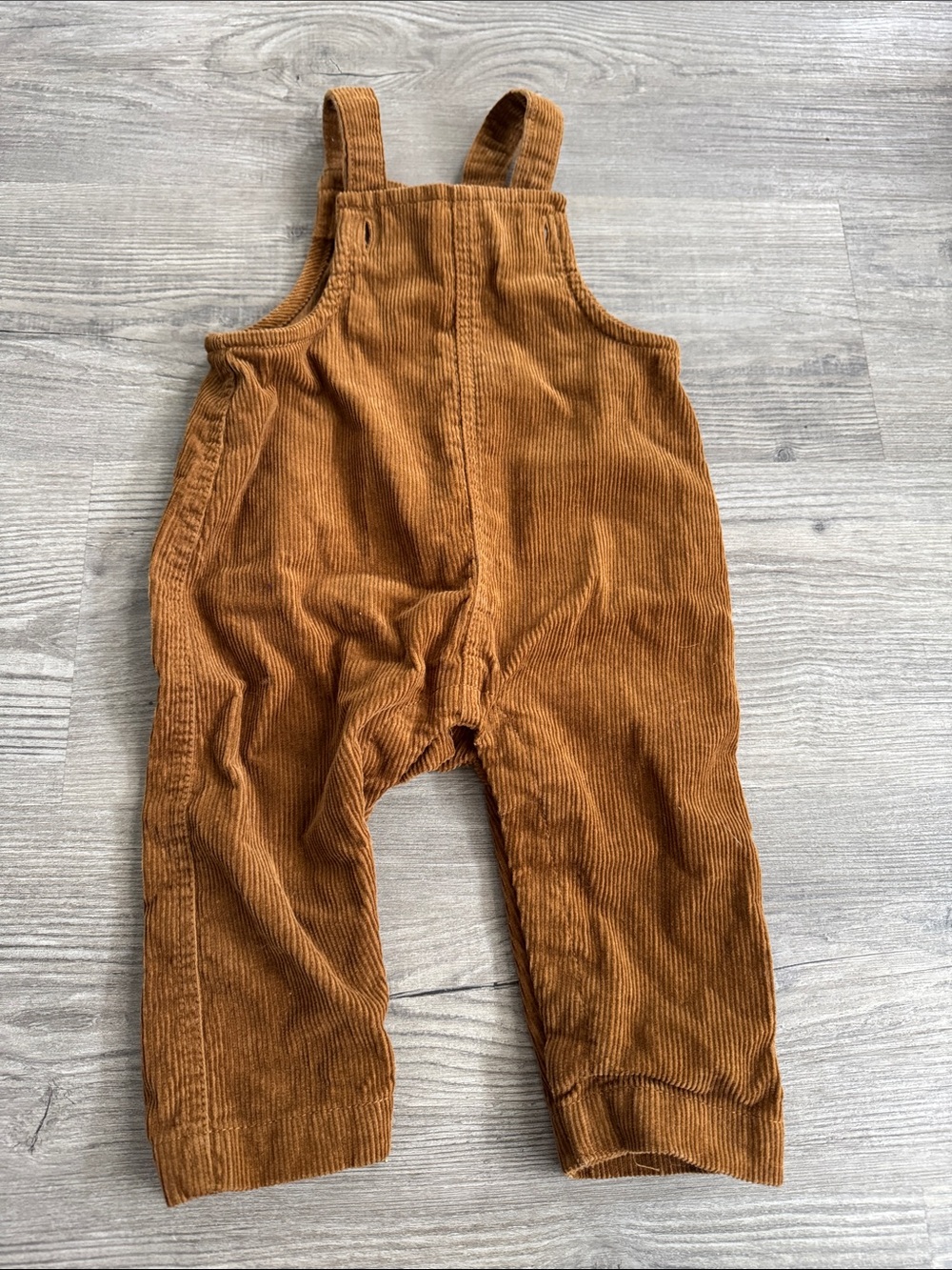 Tea Collection Baby Corduroy Overalls in Rust Brown